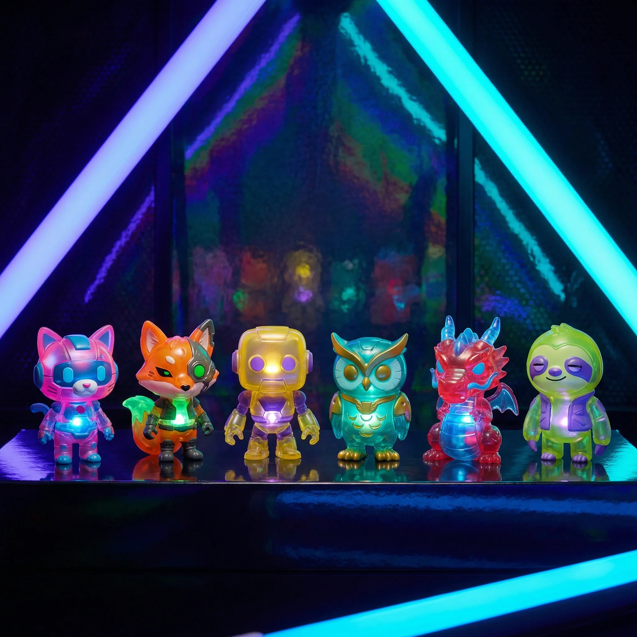 赛博幻想系列盲盒 - 6款基础款+1款隐藏款